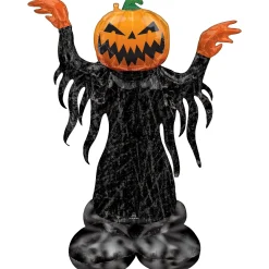 Party City Decorations|Airloonz Halloween Pumpking Balloon, 37In X 53In