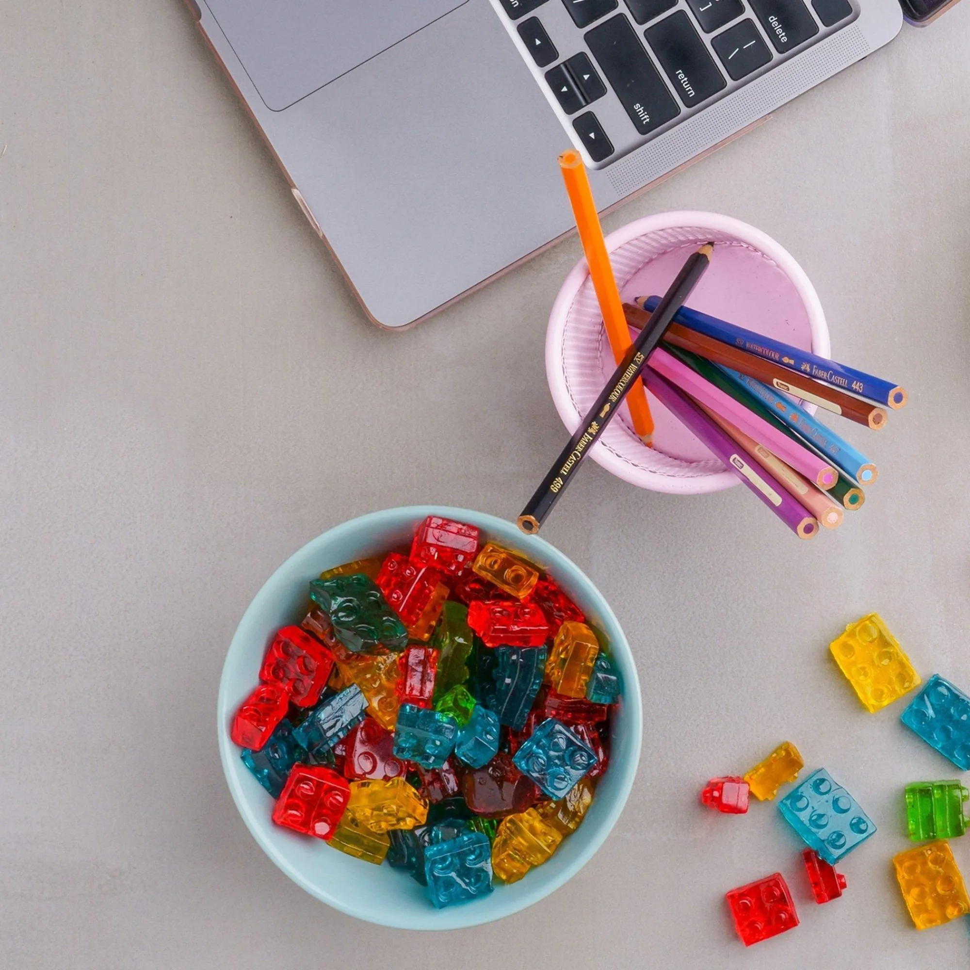 Party City Candy Buffet By Color-Amos 4D Gummy Blocks, 11Pc