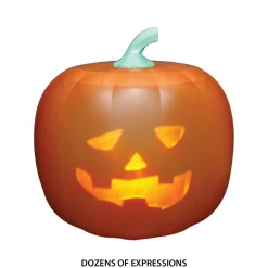 Party City Spooky Friends|Animated Light-Up Talking Jabberin' Jack Pumpkin Decoration, 9In X 11In