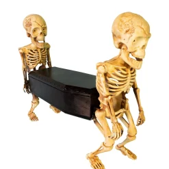 Party City Animatronics|Animatronic Coffin-Carrying Skeletons With Music, 22.5In X 17.3In - Halloween Decoration