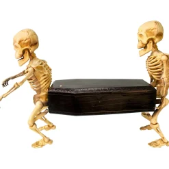 Party City Skeletons|Animatronic Coffin-Carrying Skeletons With Music, 22.5In X 17.3In - Halloween Decoration