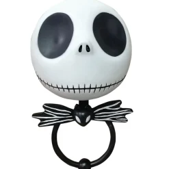 Party City Door Décor & Signs|Animatronic Jack Skellington Plastic Door Knocker Halloween Decoration, 9.5In X 16.5In - Disney The Nightmare Before Christmas