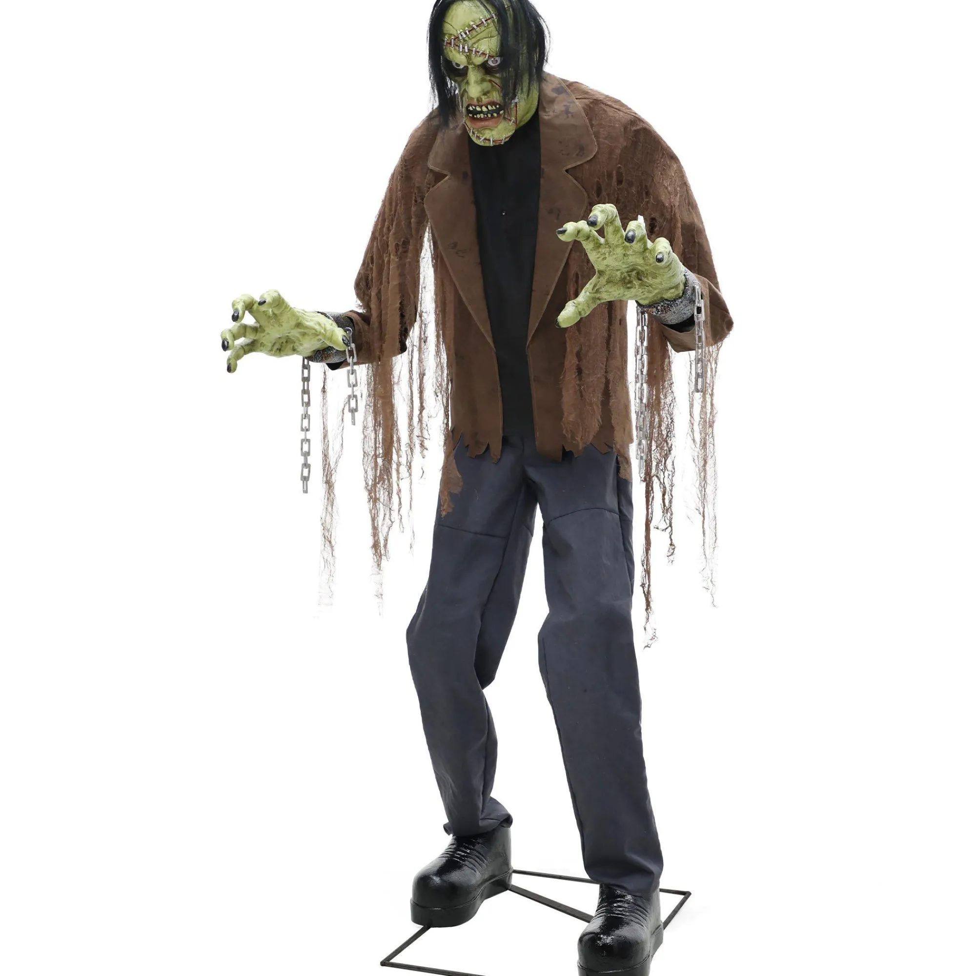 Party City Animatronics|Animatronic Light Up Talking Mad Monster Marlon, 7Ft