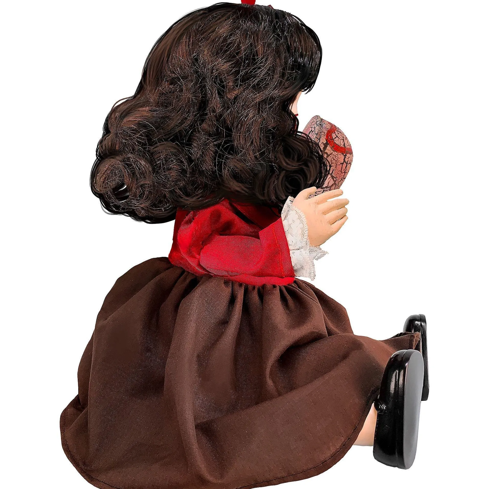 Party City Table Décor & Centerpieces|Animatronic Light-Up Talking Zombie Doll With Tea Cup Plastic & Fabric Decoration, 11In X 12In