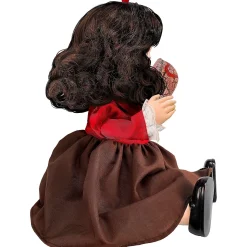 Party City Animatronics|Animatronic Light-Up Talking Zombie Doll With Tea Cup Plastic & Fabric Decoration, 11In X 12In