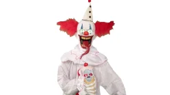 Party City Yard Stakes & Signs|Animatronic Light-Up Talking Ice Scream Clown Yard Stake, 7.5Ft - Halloween Decoration