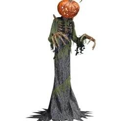 Party City Animatronics|Animatronic Light-Up Towering Pumpkin Creep, 12Ft