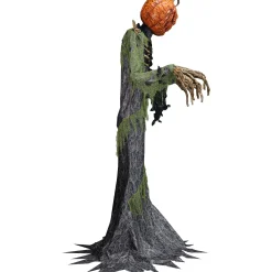 Party City Animatronics|Animatronic Light-Up Towering Pumpkin Creep, 12Ft