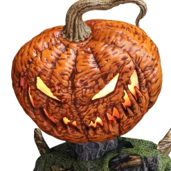 Party City Animatronics|Animatronic Light-Up Towering Pumpkin Creep, 12Ft