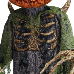 Party City Animatronics|Animatronic Light-Up Towering Pumpkin Creep, 12Ft