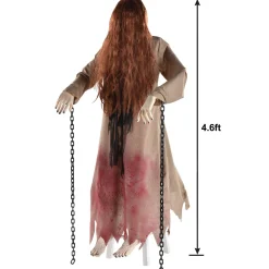 Party City Animatronics|Animatronic Rising Woman Decoration, 4.6Ft