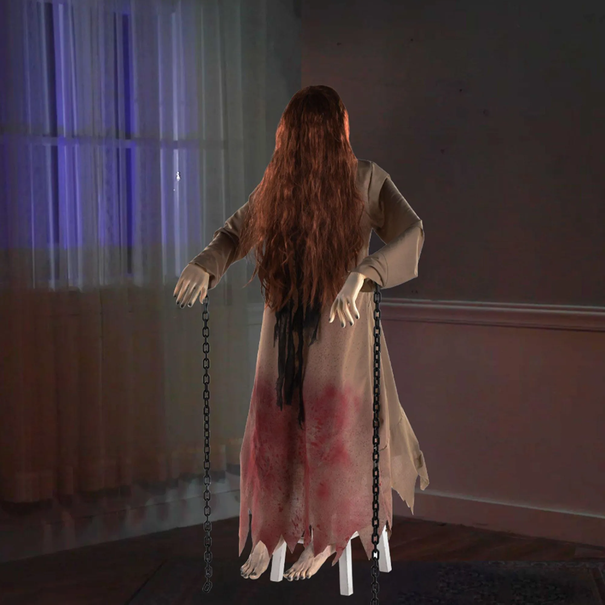 Party City Animatronics|Animatronic Rising Woman Decoration, 4.6Ft