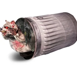 Party City Animatronics|Animatronic Zombie Raccoon Trashcan Pop-Out, 32In X 28In - Halloween Decoration