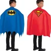 Boy DC Comics Superhero|Batman & Superman Capes 2Ct