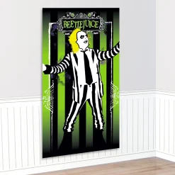 Party City Decorations|Beetlejuice Plastic Scene Setter Add-On, 2.8Ft X 5.4Ft