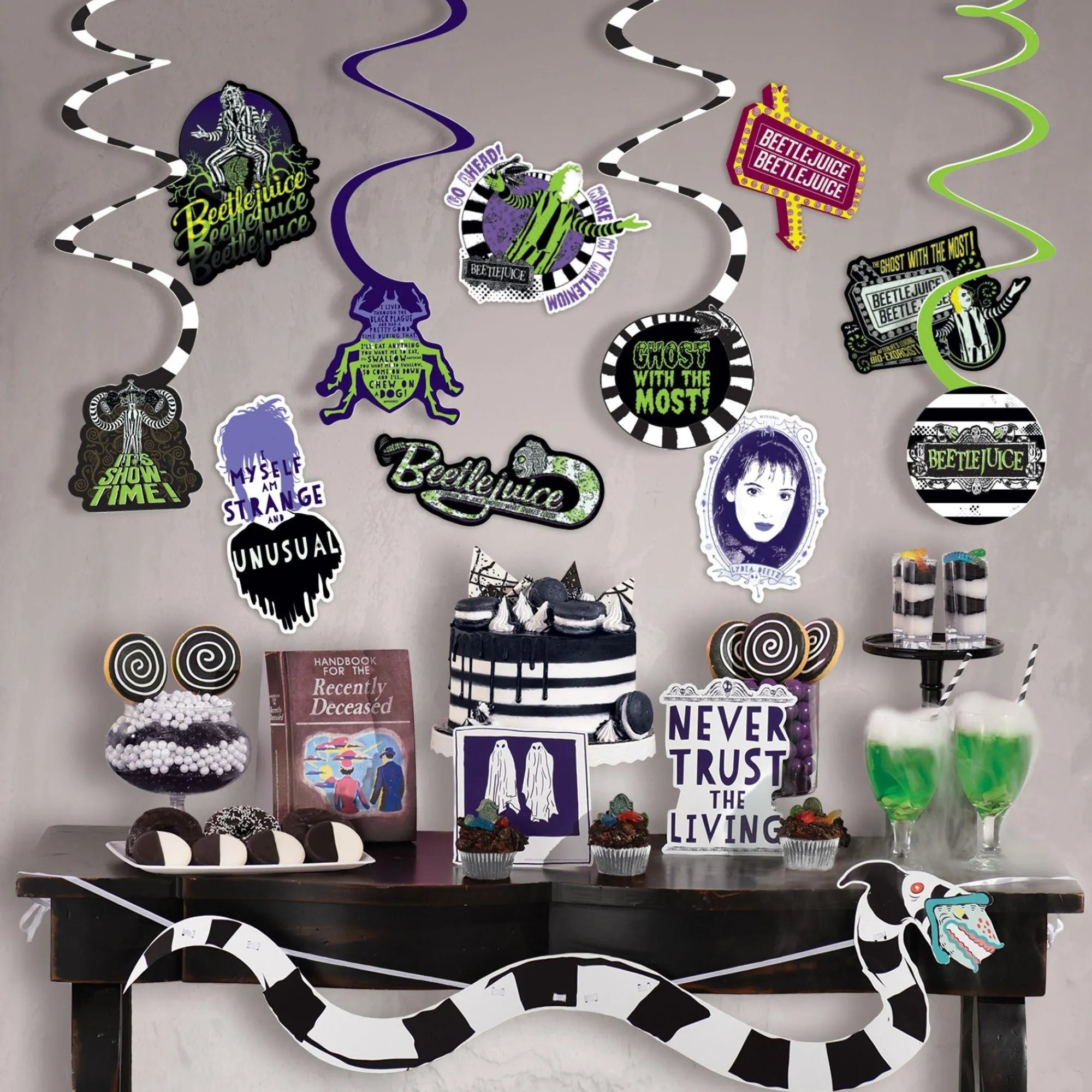Party City Window & Wall Décor|Beetlejuice Room Decorating Kit