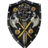 Party City Weapons|Black & Gold Dark Warrior Shield, 13In X 19In - High-Density Foam Prop