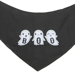 Party City Dog & Pet Costumes-Black Boo Ghost Dog Bandana