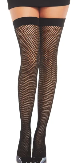 Party City Bodywear-Black Diamond Fishnet Stockings For Adults With Bow Backseam