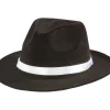 Party City Hats-Black Gangster Hat