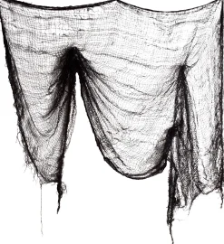 Party City Decorations|Black Halloween Creepy Cloth