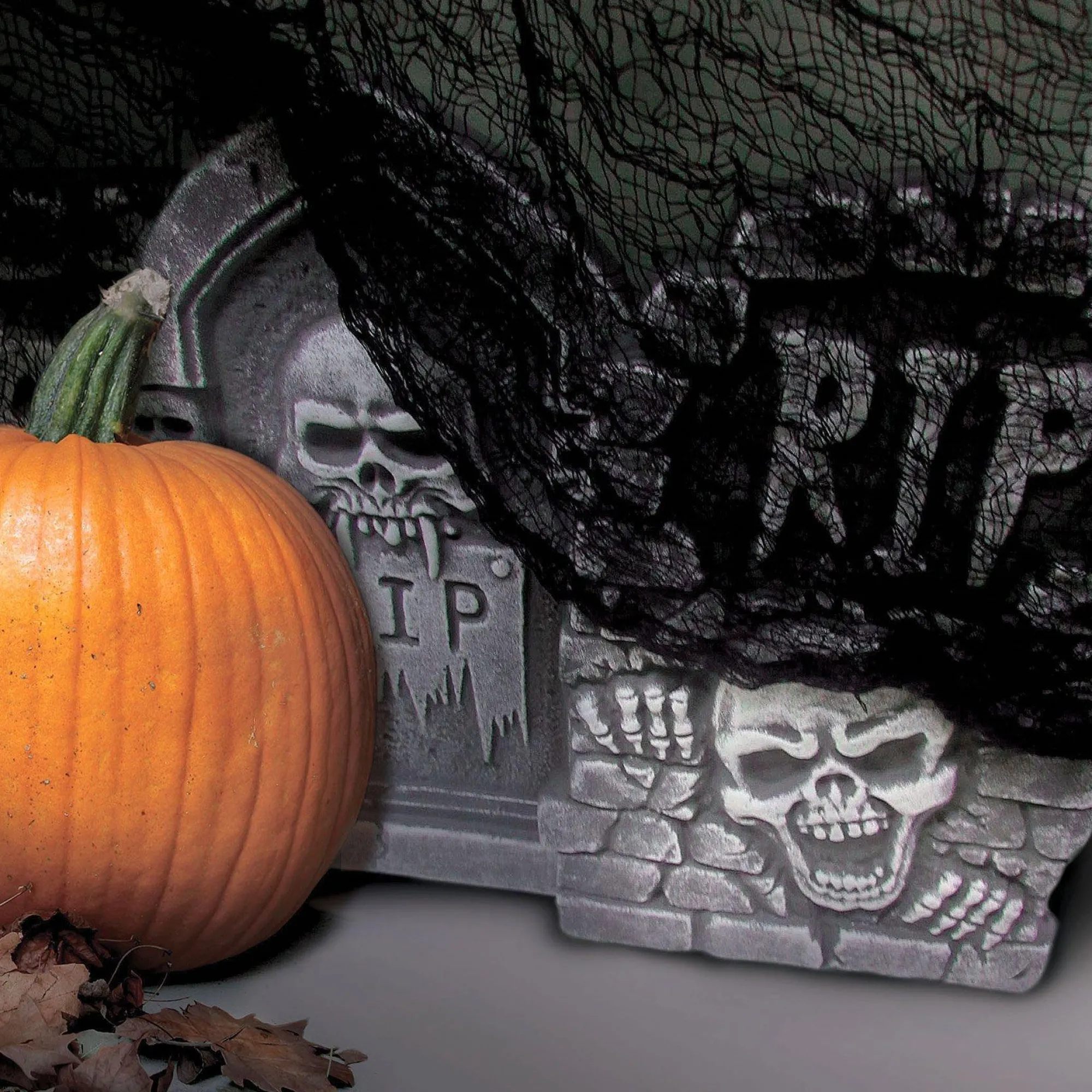 Party City Decorations|Black Halloween Creepy Cloth