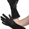 Party City Gloves-Black Long Leather Gloves For Kids