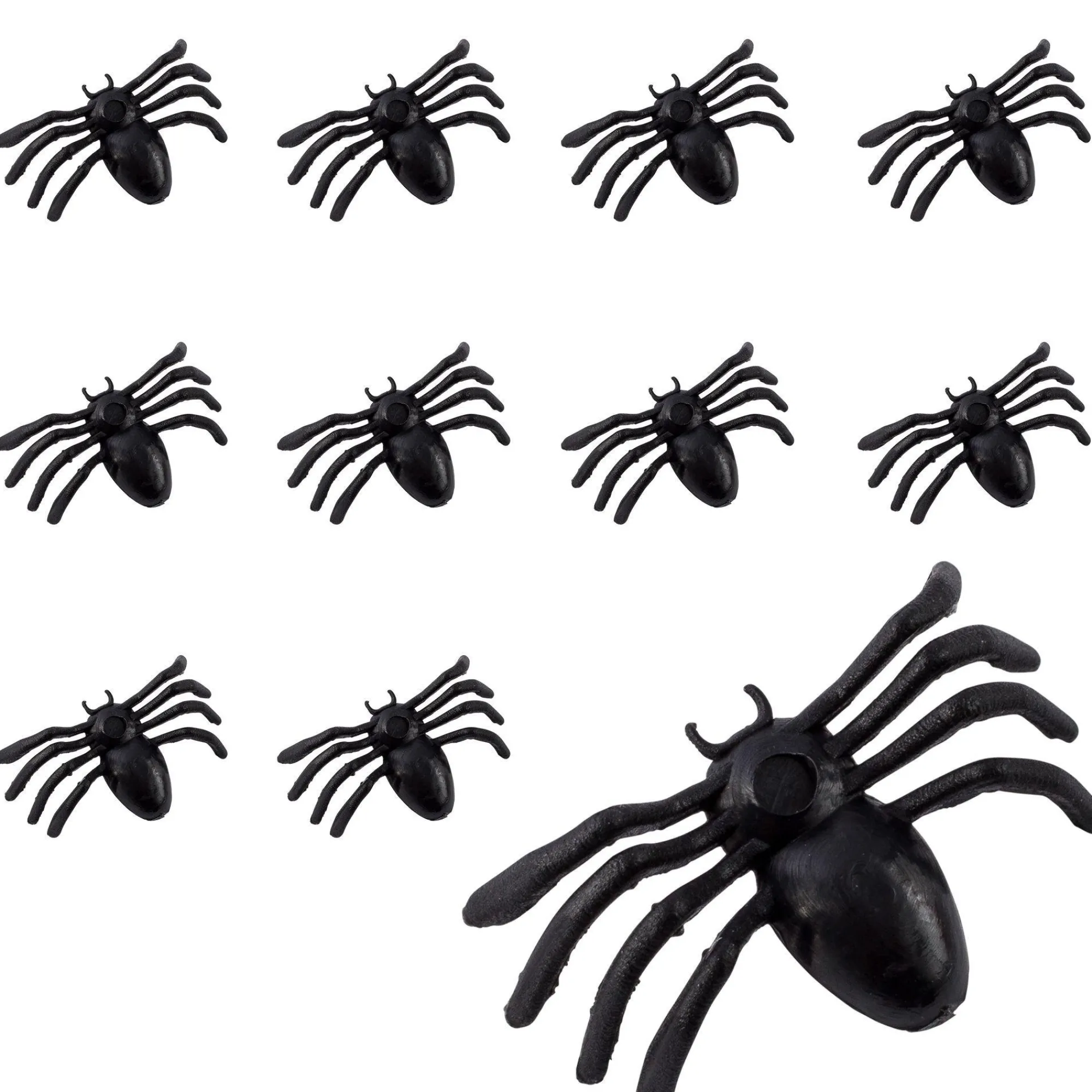 Party City Spiders & Webbing|Black Mini Spiders 50Ct