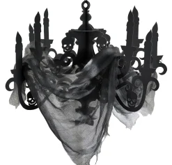 Party City Window & Wall Décor|Black Paper Candelabra - Haunted House