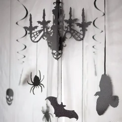 Party City Boneyard Glam|Black Paper Candelabra - Haunted House