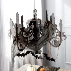 Party City Boneyard Glam|Black Paper Candelabra - Haunted House