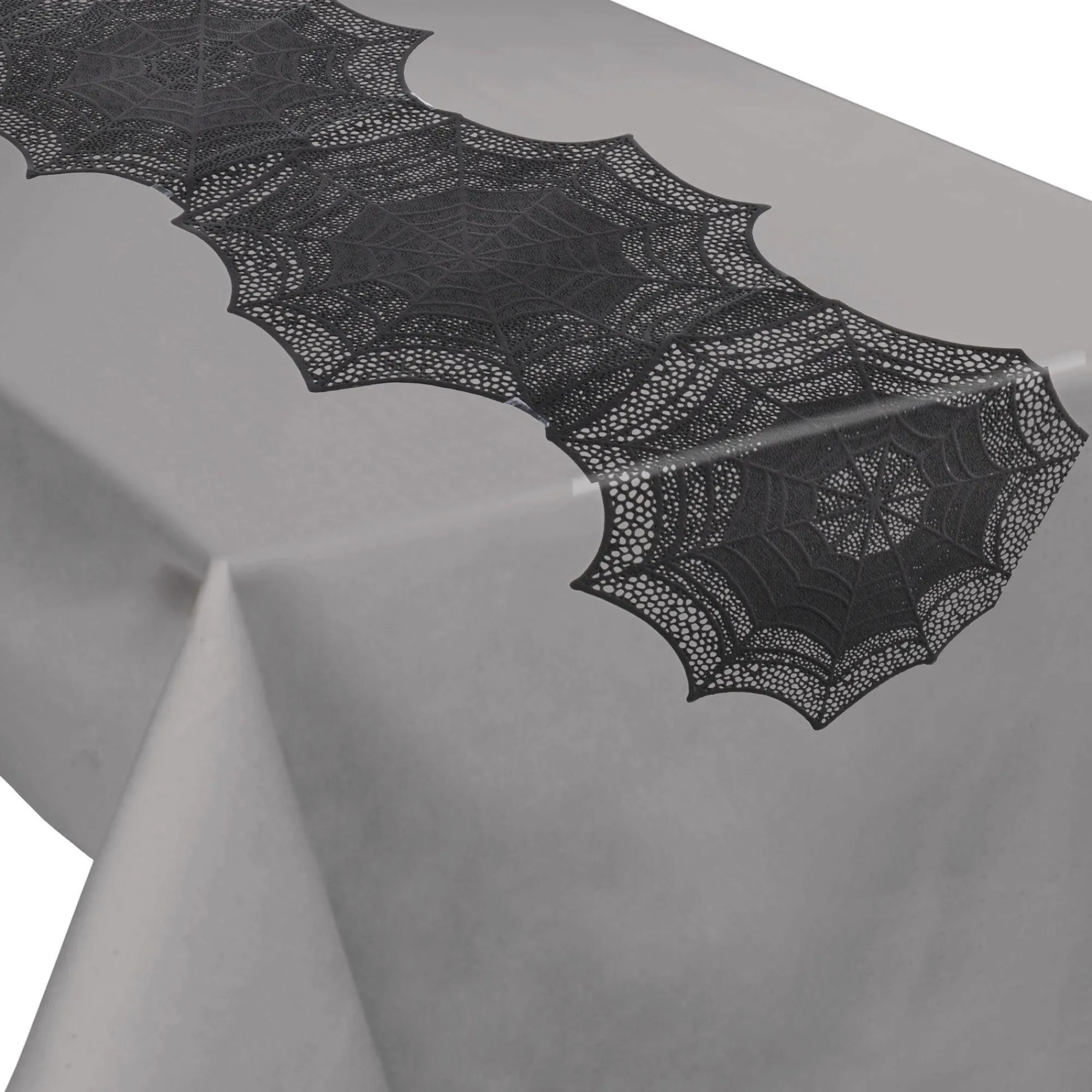 Party City Home Décor|Black Spider Web Table Runner
