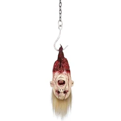 Party City Get Axed|Blonde Severed Head Latex & Vinyl Hanging Decoration, 7.75In X 23.25In