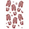 Party City Decorations|Bloody Footprints Vinyl Cling Decals, 15Pc