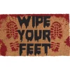 Party City Door Décor & Signs|Bloody Halloween Coir Doormat, 29.5In X 17.75In