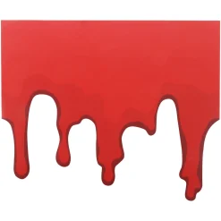Party City Decorations|Bloody Plastic Borders, 12In X 10In, 12Ct