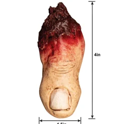 Party City Chop Shop|Bloody Severed Toe Latex Prop, 1.5In X 4In