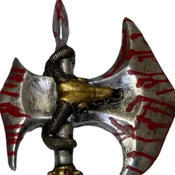 Party City Weapons|Bloody Silver Battle Axe, 31.5In - High-Density Foam Prop