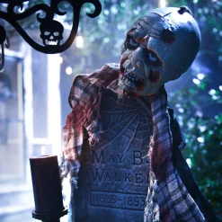 Party City Hanging Props|Bloody Zombie In Plaid Fabric & Plastic Hanging Decoration, 48In