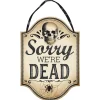Party City Home Décor|Boneyard Sorry We'Re Dead Fiberboard Hanging Sign, 9.5In X 13.5In