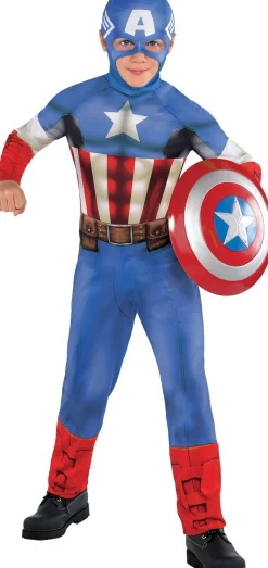 Boy Marvel Superhero|Boys Captain America Costume Classic
