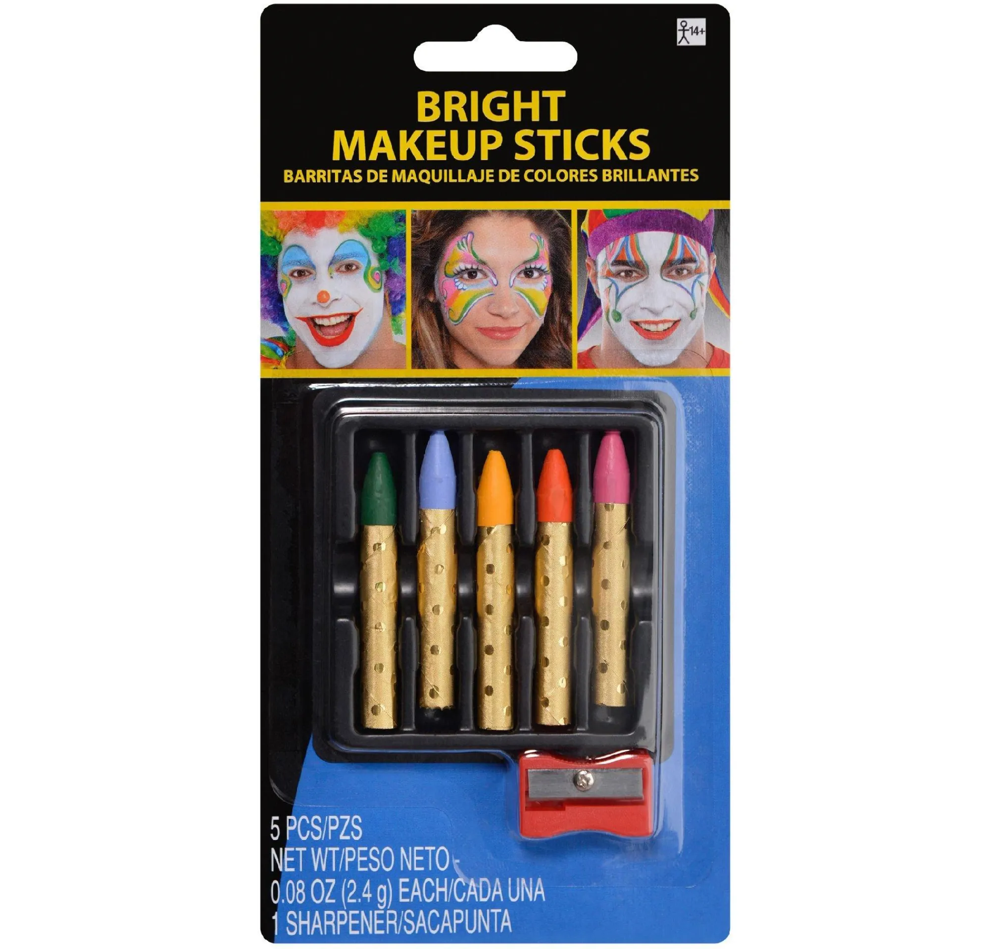 Party City Makeup-Bright Makeup Crayon Set 6Pc