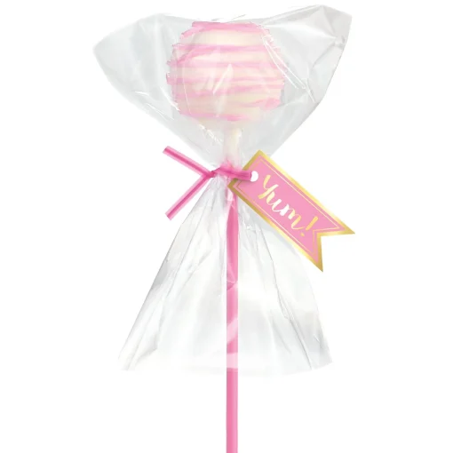 Party City Boxes, Carriers & Treat Bags-Cake Pop Kit For 24 Pink