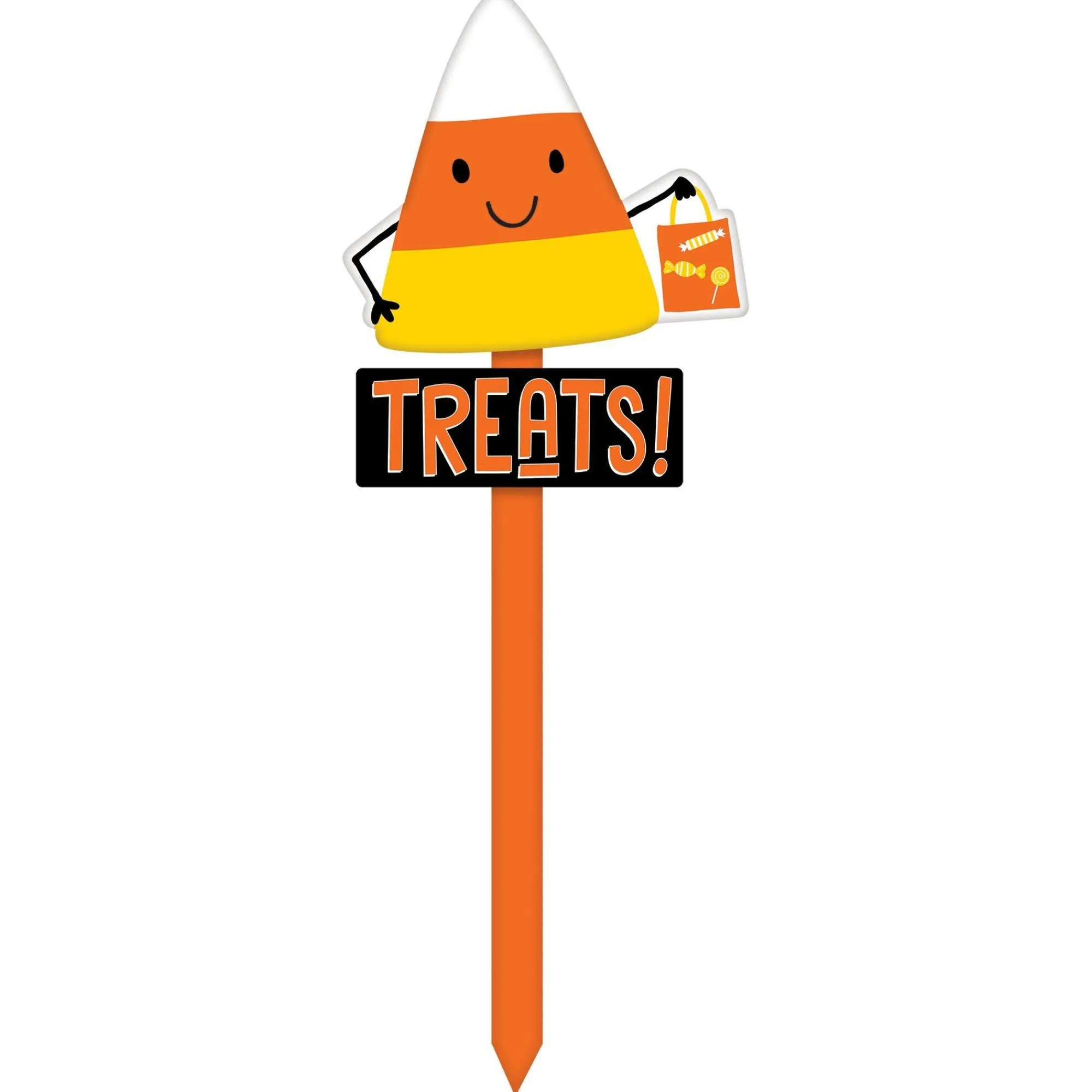 Party City Spooky Friends|Candy Corn Treats Yard Stake