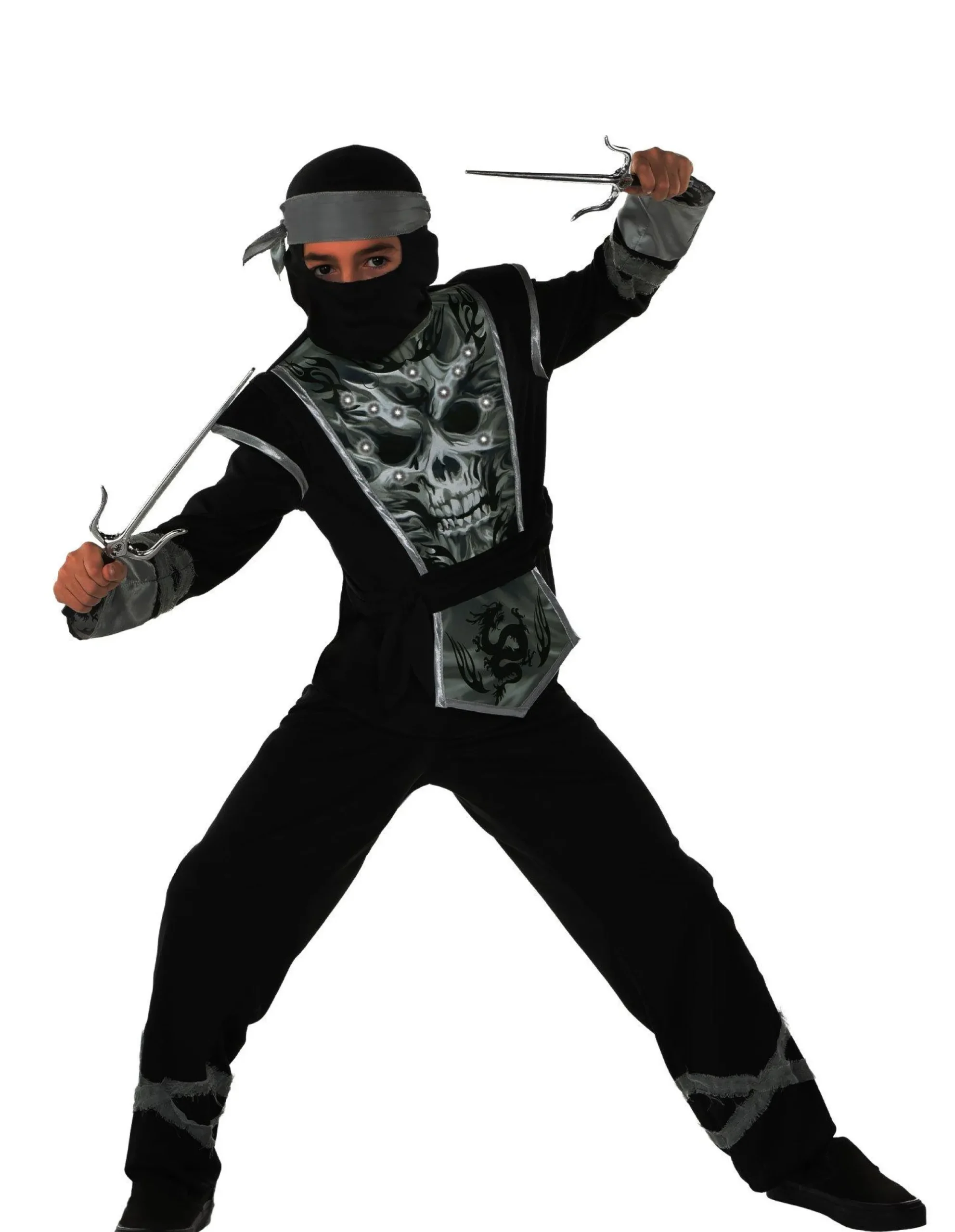 Boy Party City Ninja|Child Light-Up Skeleton Ninja Costume