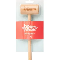 Party City Baking Supplies-Chocolate Pi Ata Wooden Mallet, 3.9In X 8In - Kaboom Chocolaka