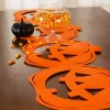 Party City Table Décor & Centerpieces|Classic Orange Jack-O'-Lantern Die-Cut Felt Table Runner, 13.4In X 53.5In