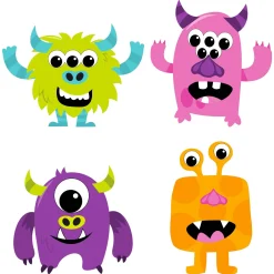 Party City Favors & Favor Bags|Create Your Own Monsters Halloween Foam Craft Kit, 4In X 4In, 25Pc