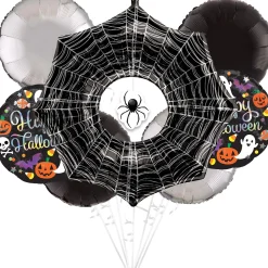 Party City Balloons|Creepy Spider Halloween Foil Balloon Bouquet, 7Pc