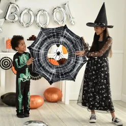 Party City Spiderweb Night|Creepy Spiderweb Foil Balloon, 33In X 32In